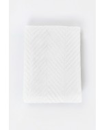 Cassis organic bedspread, white