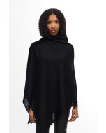 Helsinki cashmere poncho, black