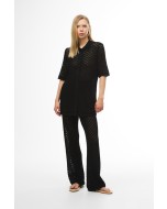 Sisilia-neule, balmuir neule, musta neuletakki, musta crochet neule, crochet neule, juhlava asu, kesäinen asu, trendikäs asu, musta crochet asu, balmuir crochet neule, tyylikäs asu festareille, crochet look